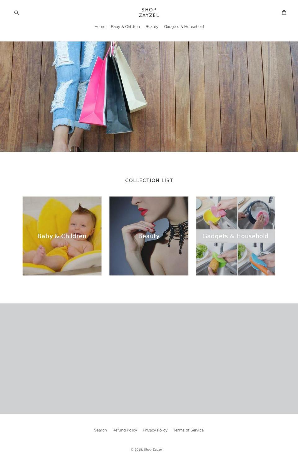 zayzel.com — Shopify storefront screenshot
