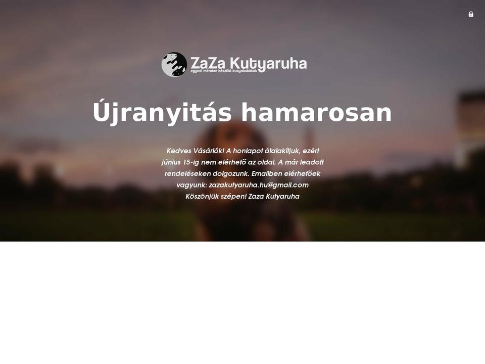 zazakutyaruha.hu shopify website screenshot