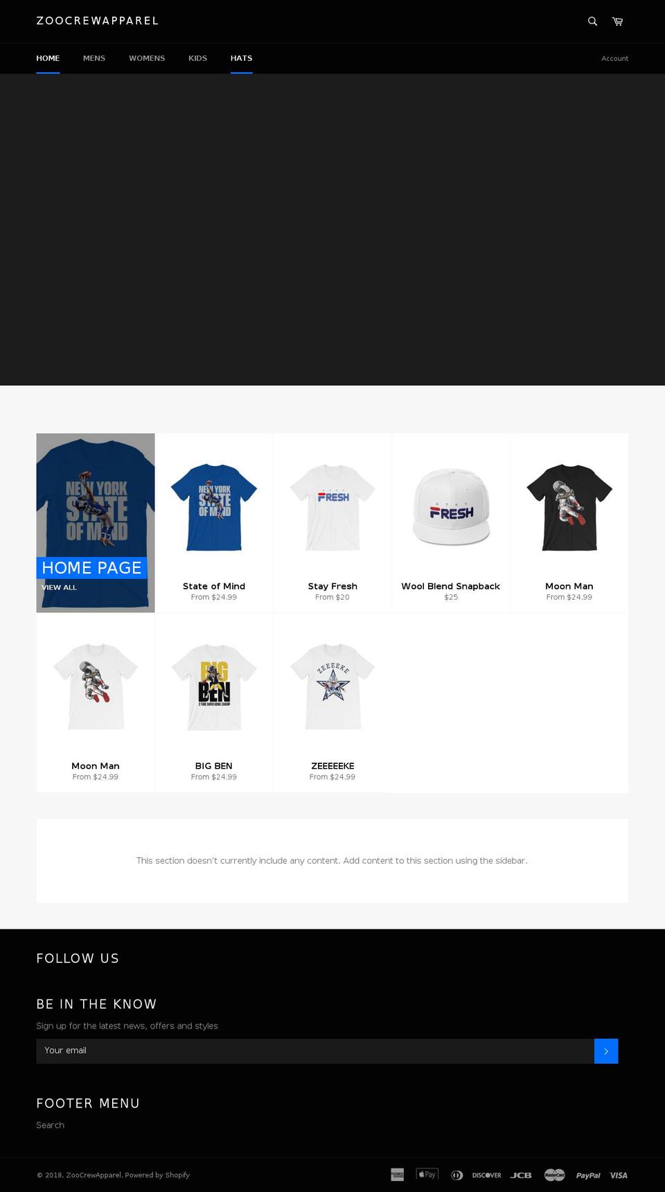 zca91.com — Shopify storefront screenshot