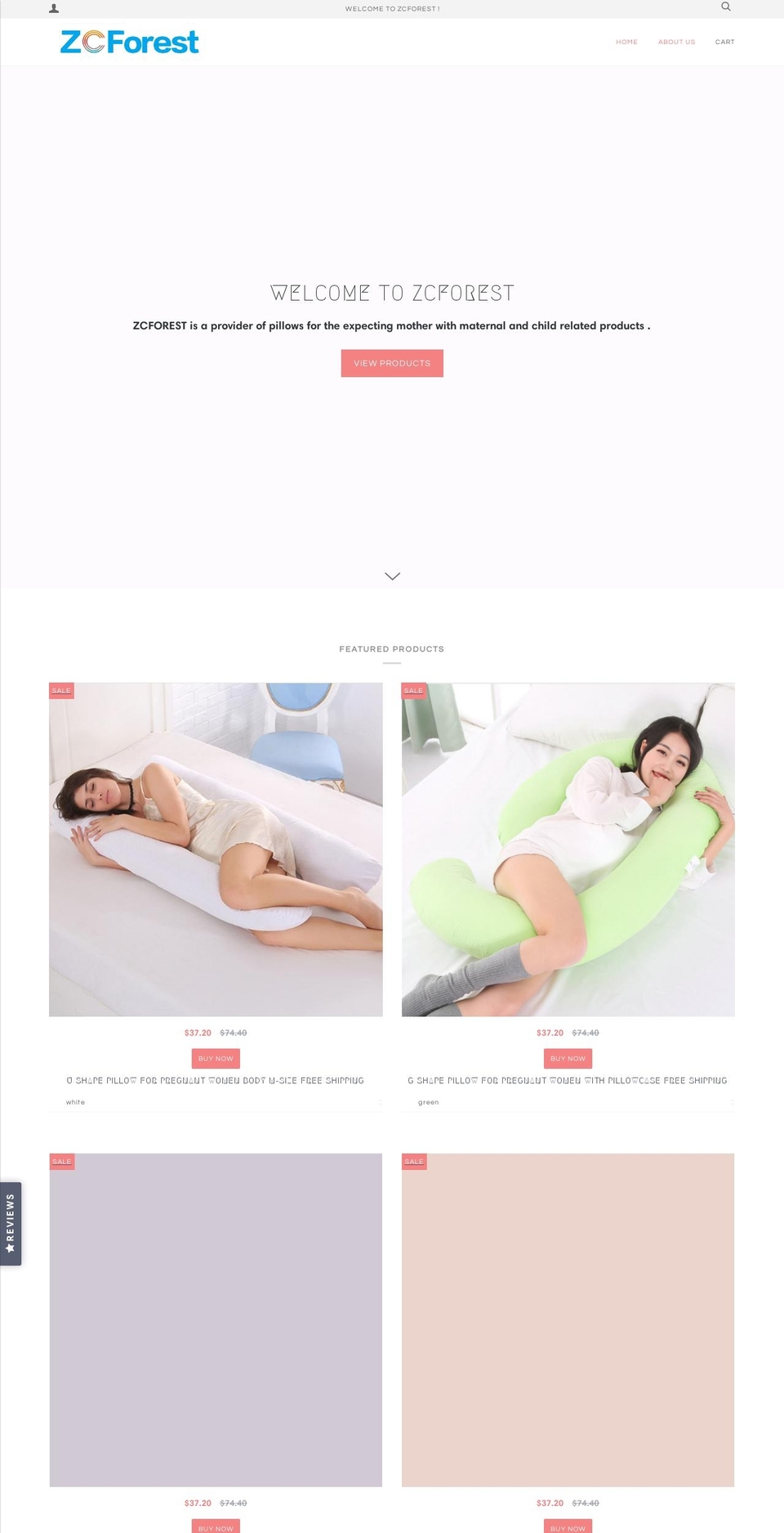 zcforest.com shopify website screenshot
