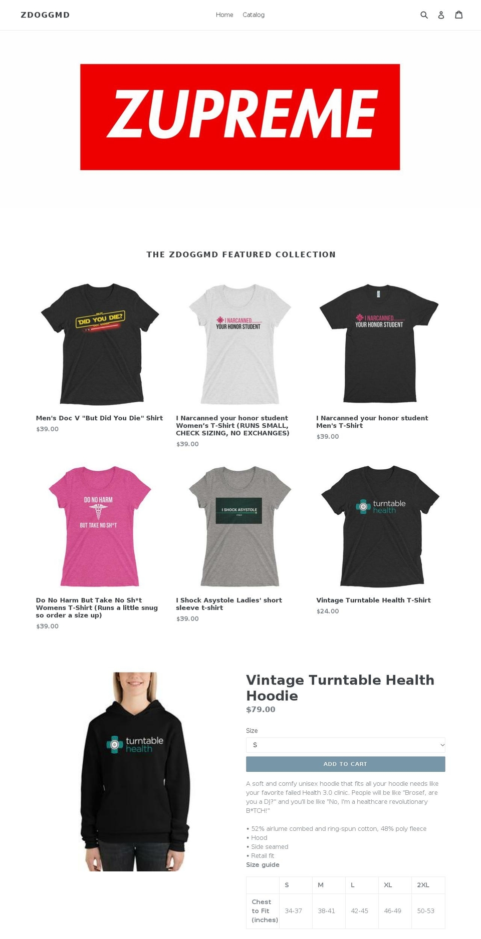 zdoggmd.myshopify.com shopify website screenshot