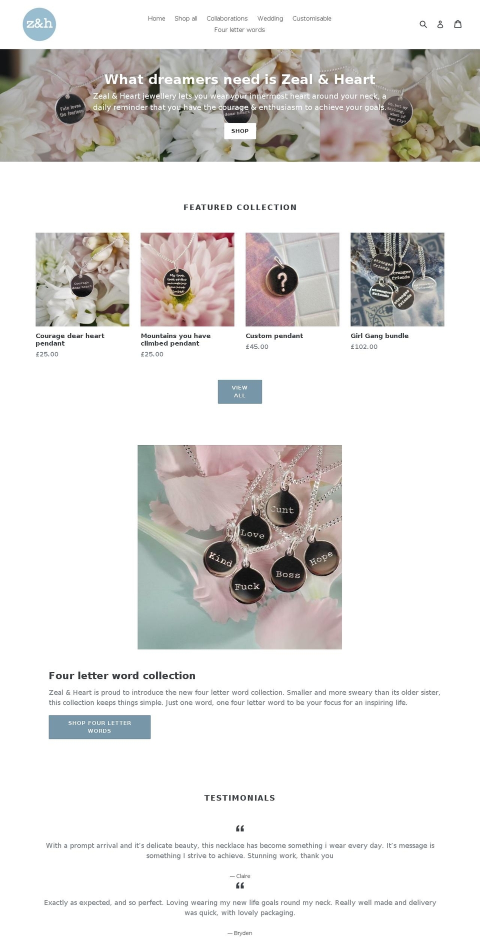 zealandheart.com — Shopify storefront screenshot