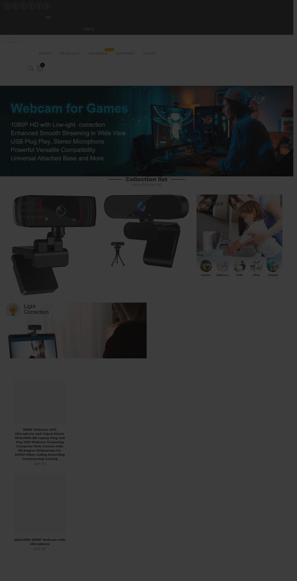 Gecko  upload Shopify theme site example zealinno.com