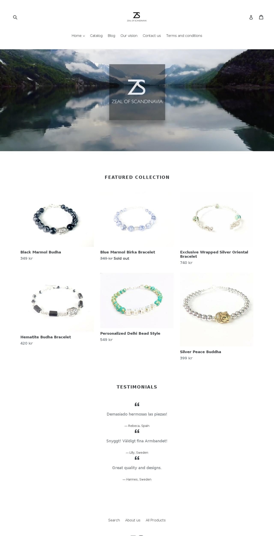 zealofscandinavia.com shopify website screenshot