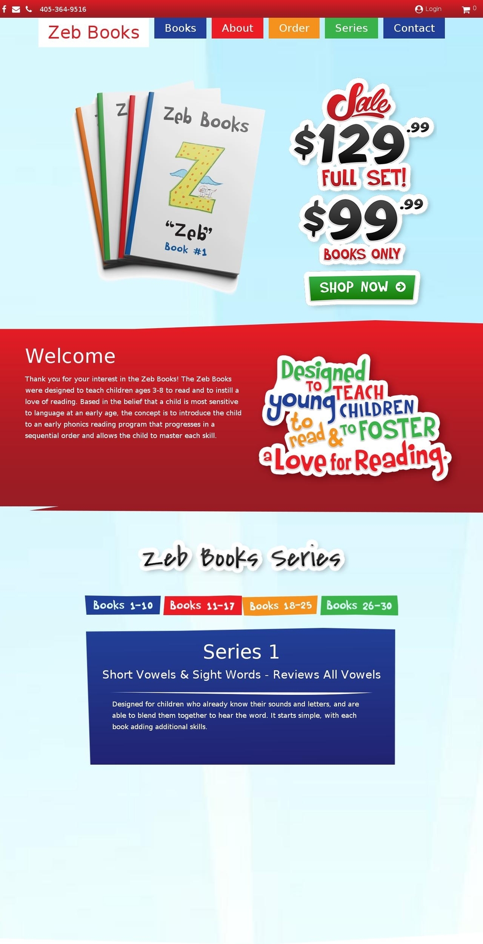 zebbooks.com — Shopify storefront screenshot