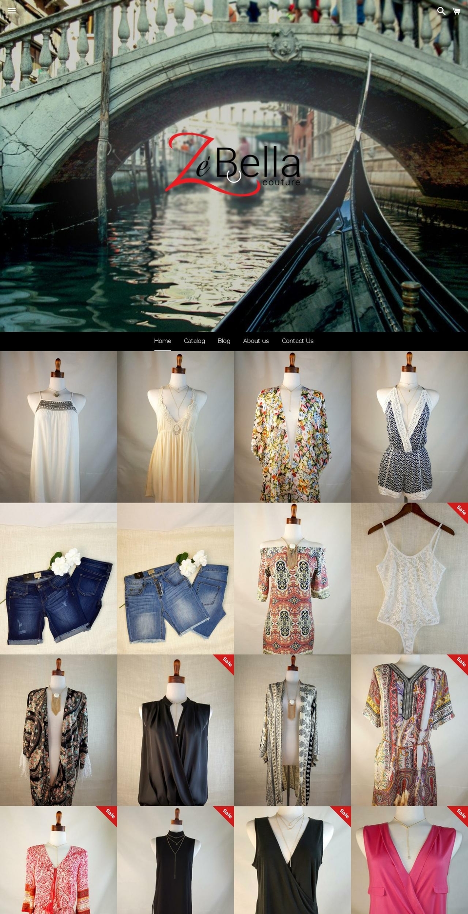 zebellacouture.com shopify website screenshot