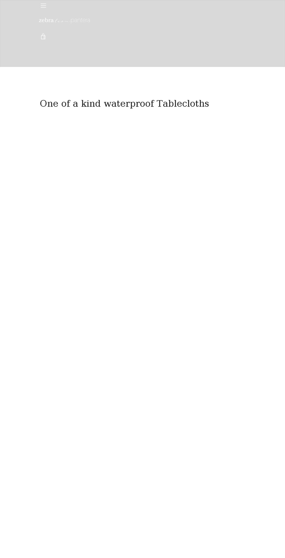 zebraleonpantera.com shopify website screenshot