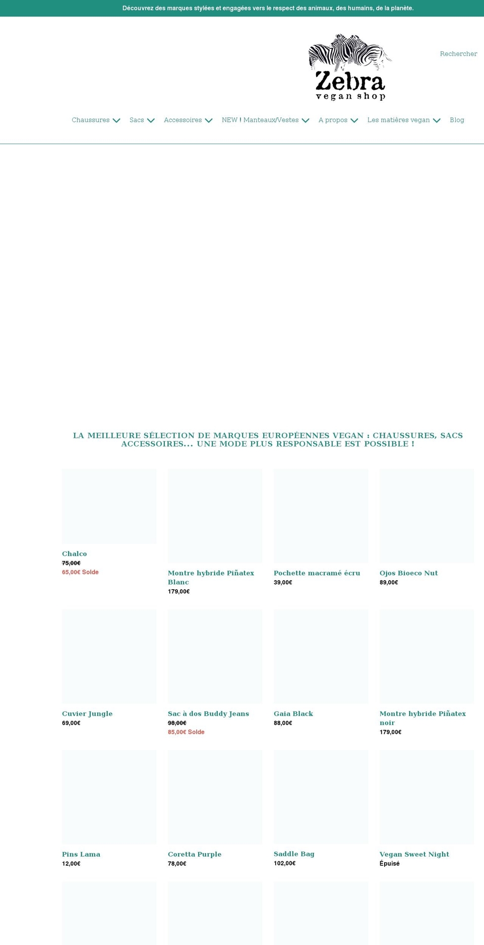 zebraveganshop.com shopify website screenshot