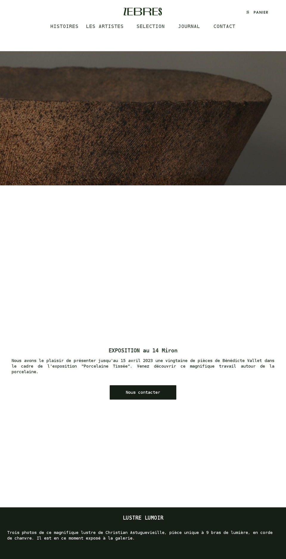 zebres-paris.com — Shopify storefront screenshot