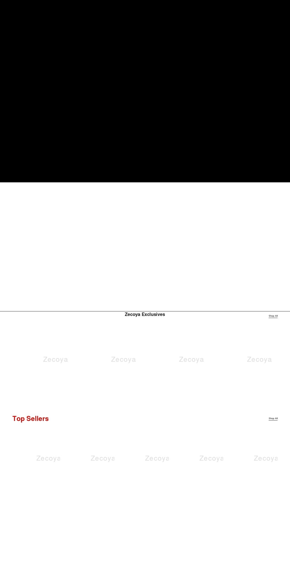 zecoya.com shopify website screenshot