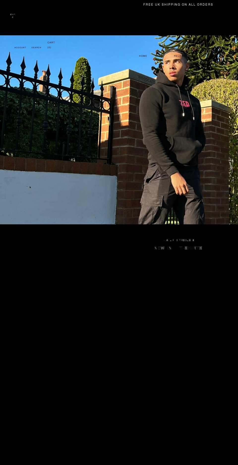 zedattire.com shopify website screenshot