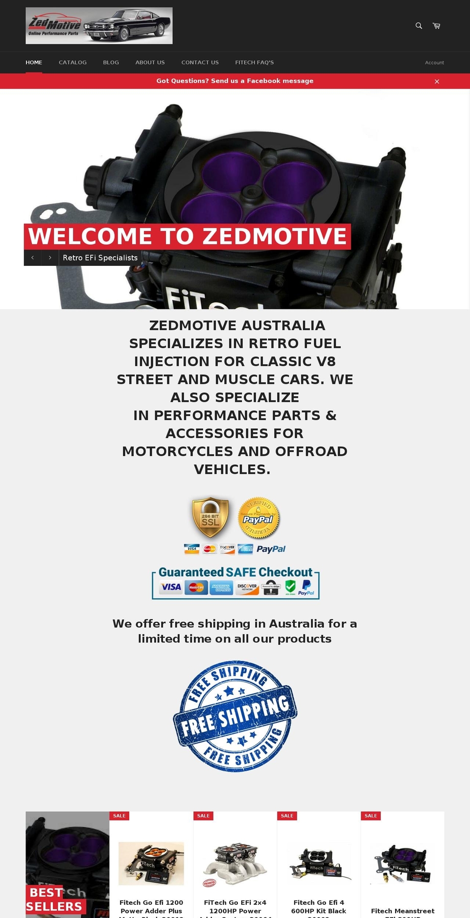 zedmotive.com.au shopify website screenshot
