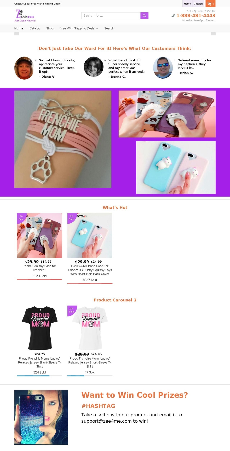 zee4me.com — Shopify storefront screenshot