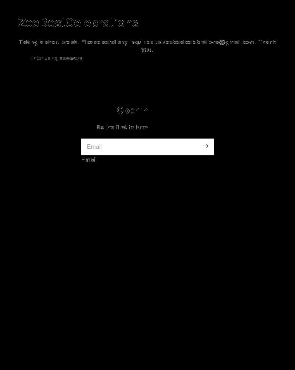 zeebestcelebrations.com shopify website screenshot