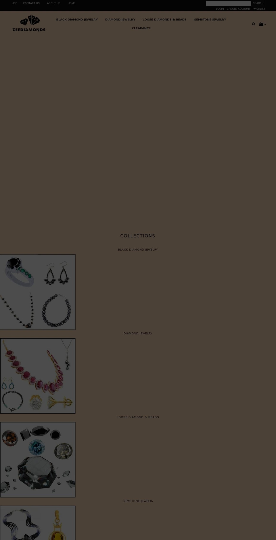 zeediamonds.com shopify website screenshot