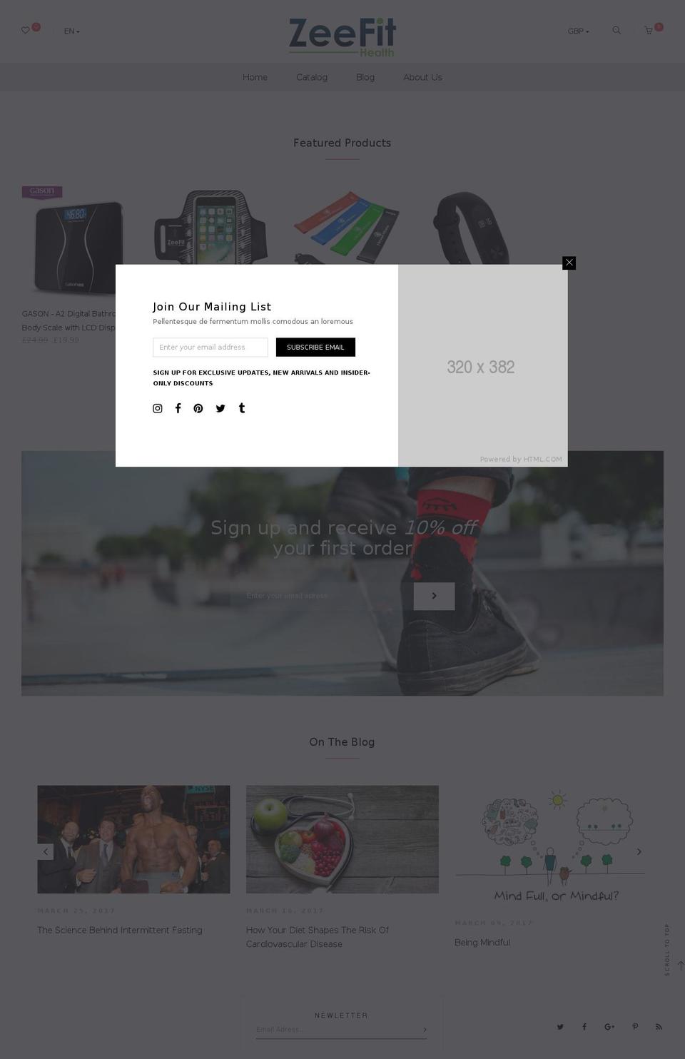 cosre-home-clean Shopify theme site example zeefithealth.com