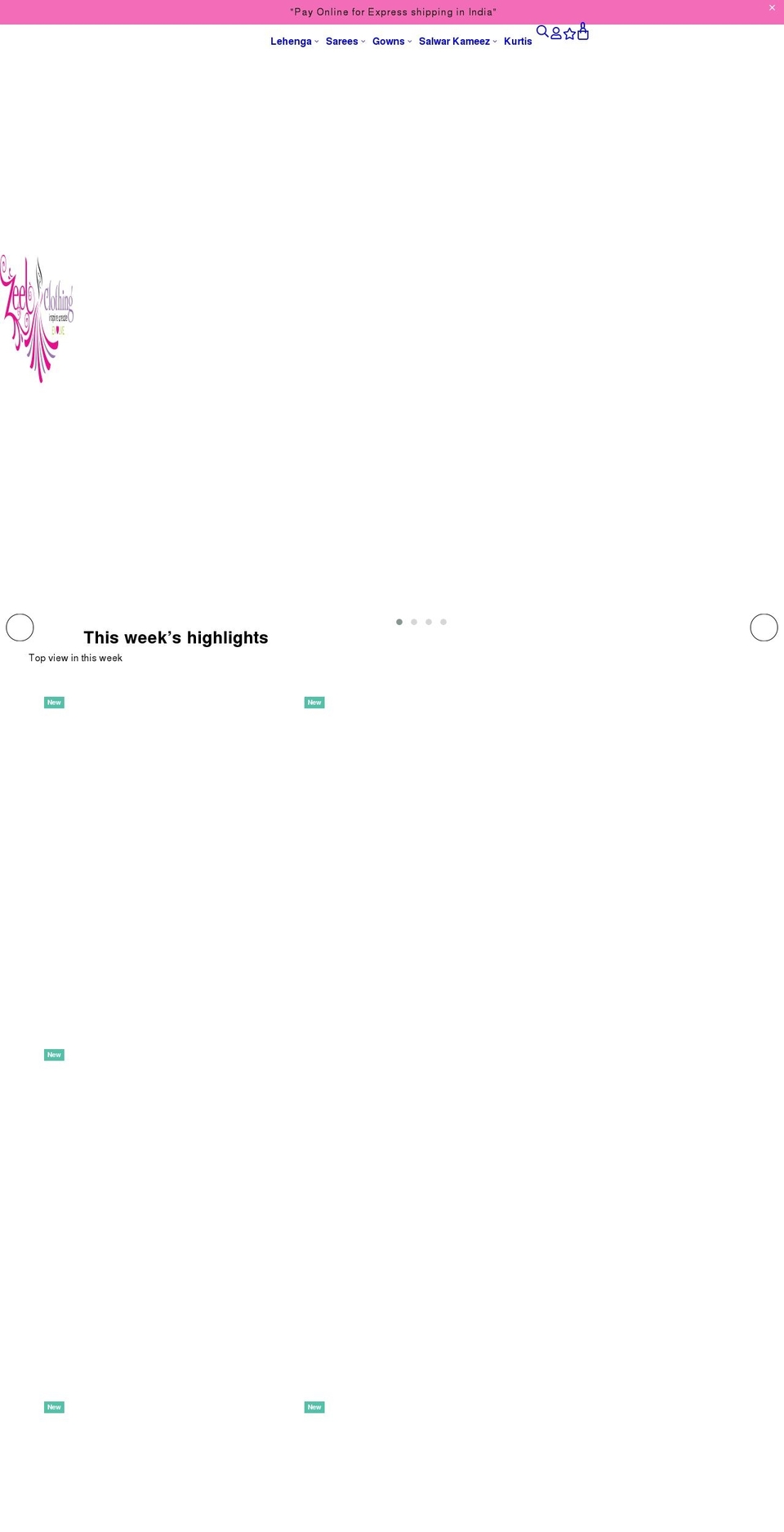 zeelclothing.com shopify website screenshot