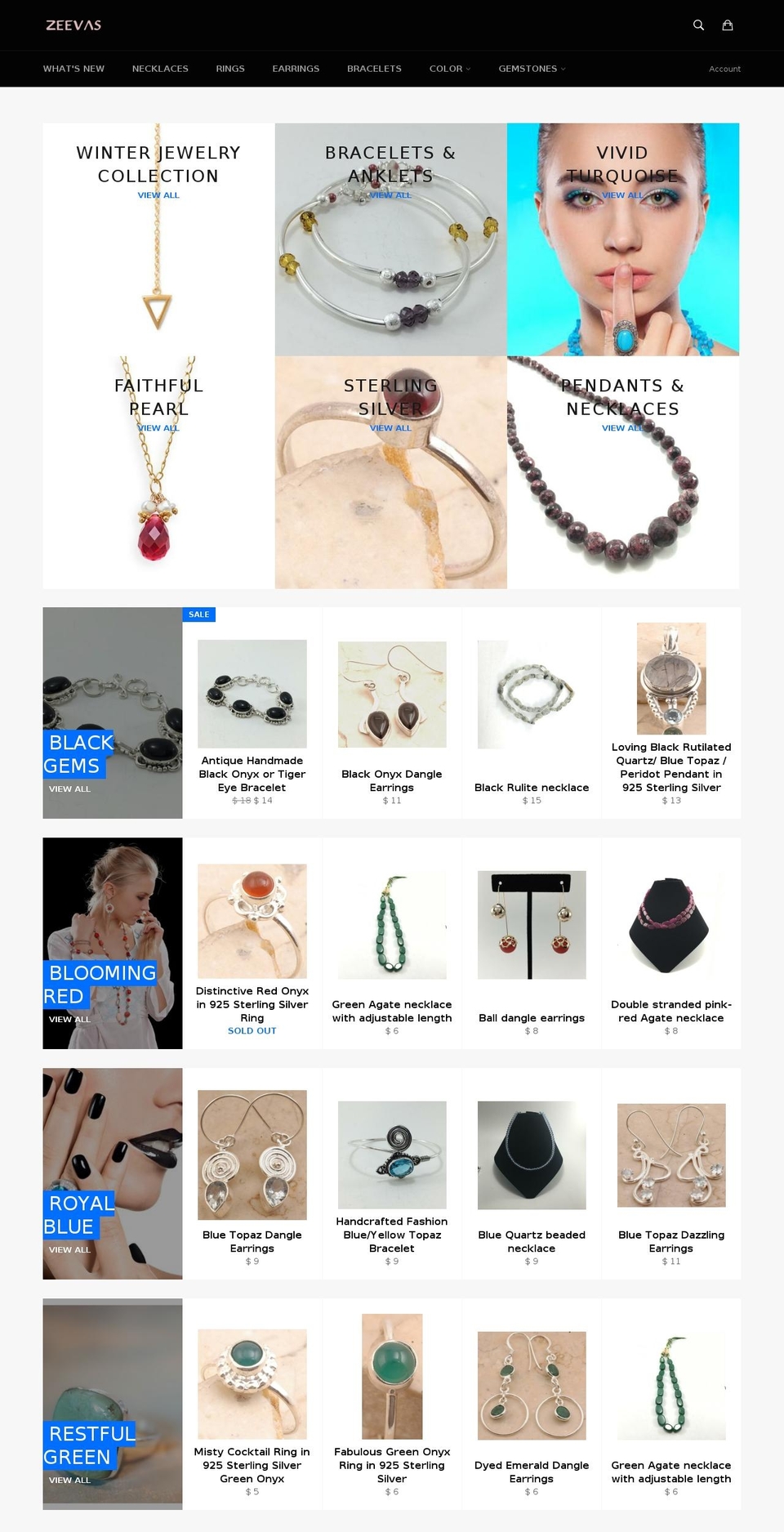 zeevas.com shopify website screenshot