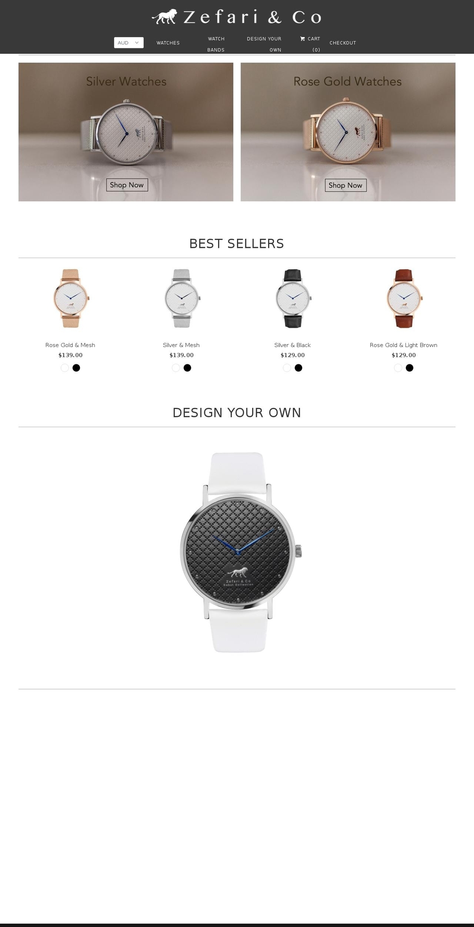 zefariandco.com shopify website screenshot