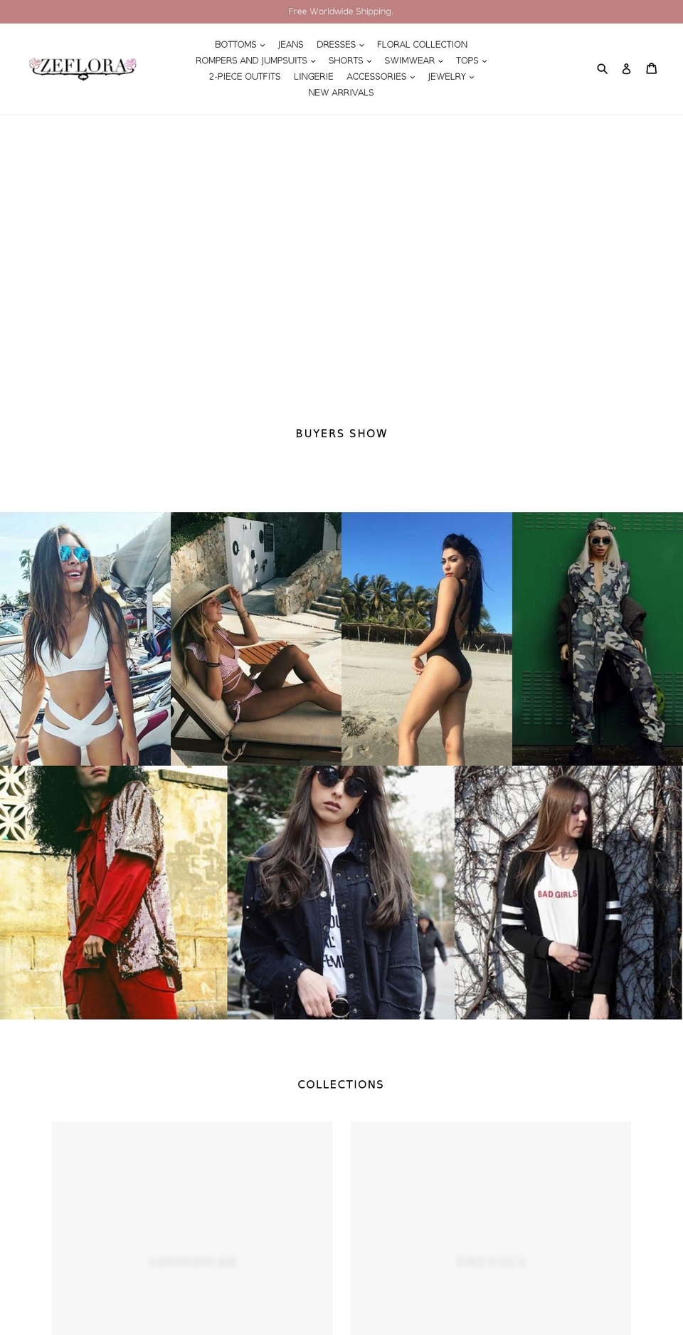 zeflora.com — Shopify storefront screenshot