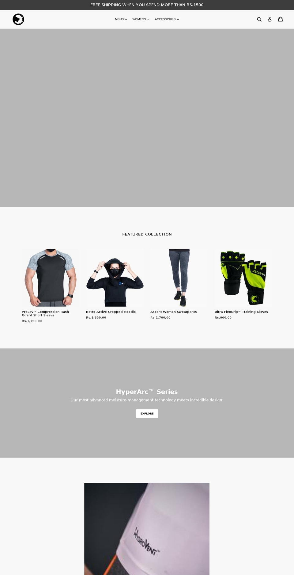 zegarsports.com — Shopify storefront screenshot