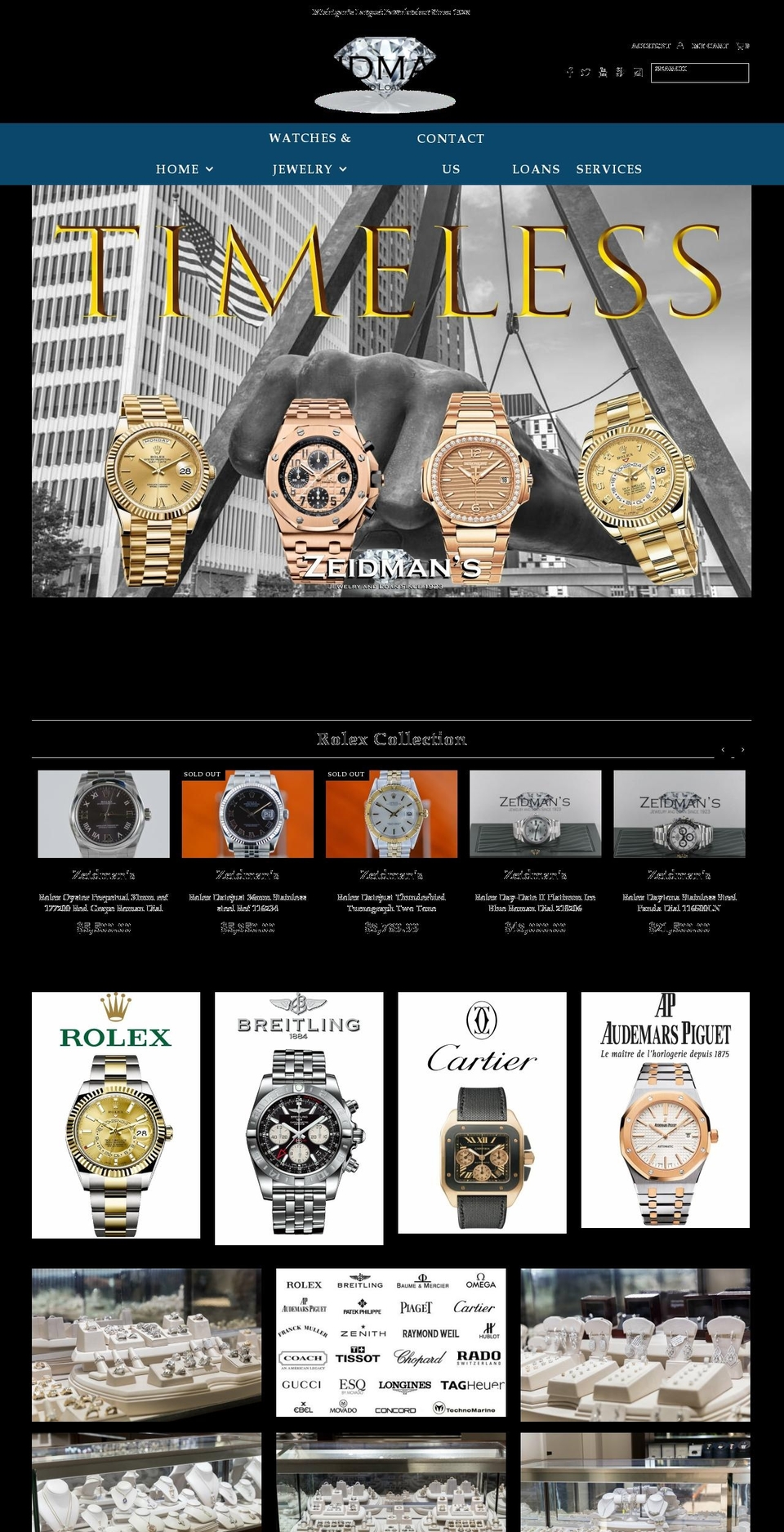 zeidmans.com shopify website screenshot