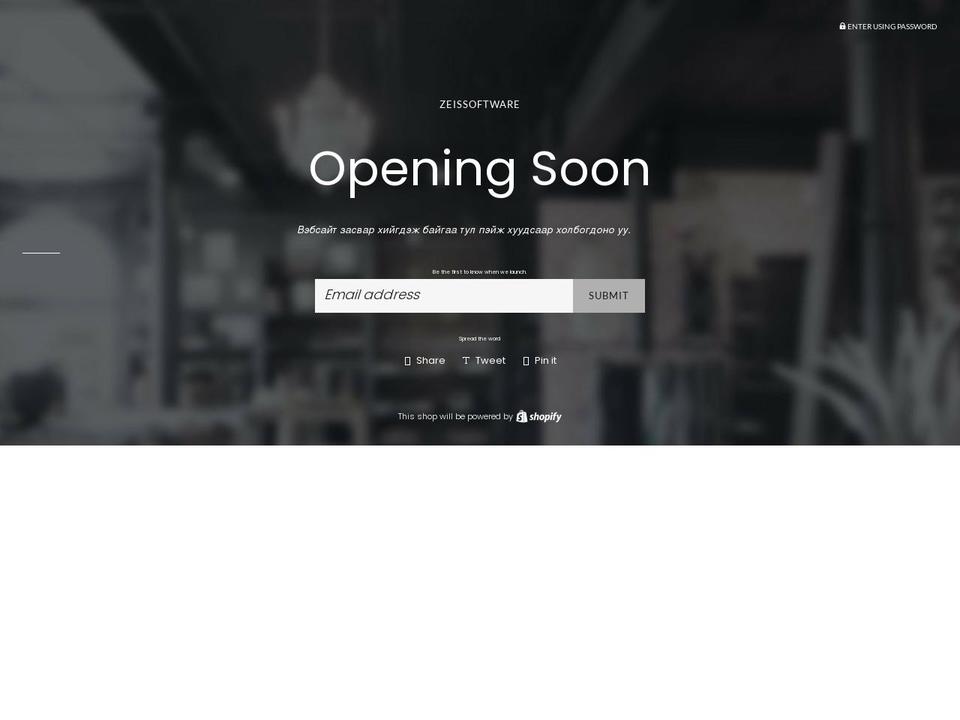 zeissoftware.com shopify website screenshot