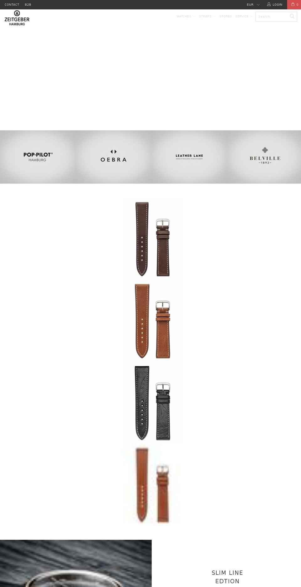 zeitgeber-watches.com shopify website screenshot