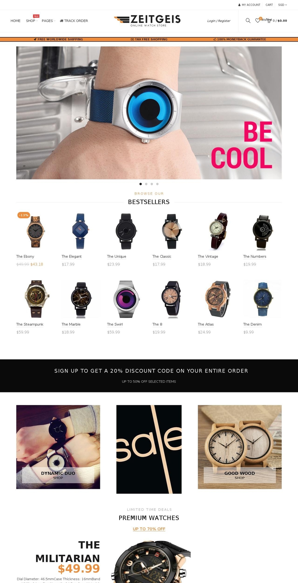 basel watch Shopify theme site example zeitgeis.com