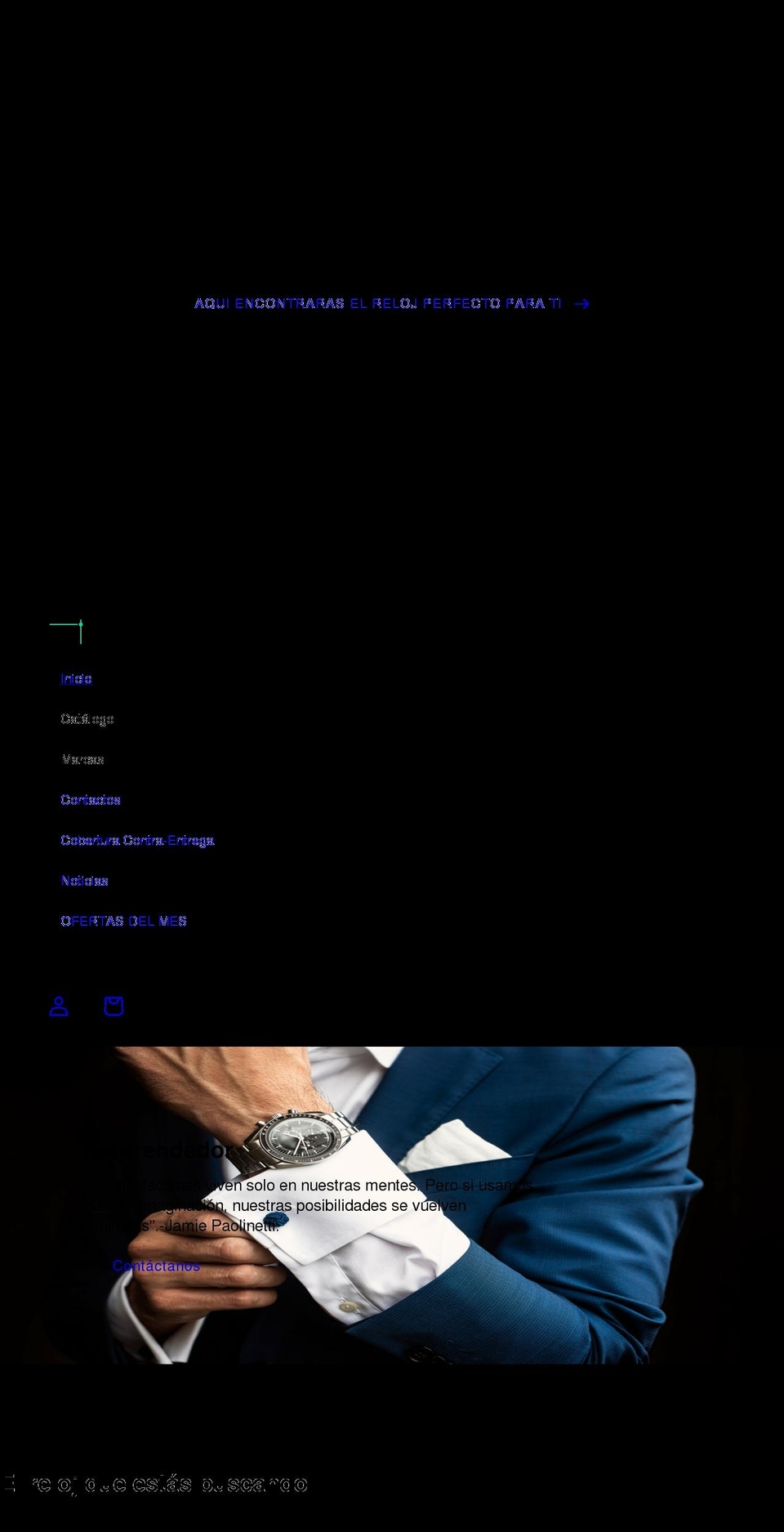 zeitrelojes.com shopify website screenshot