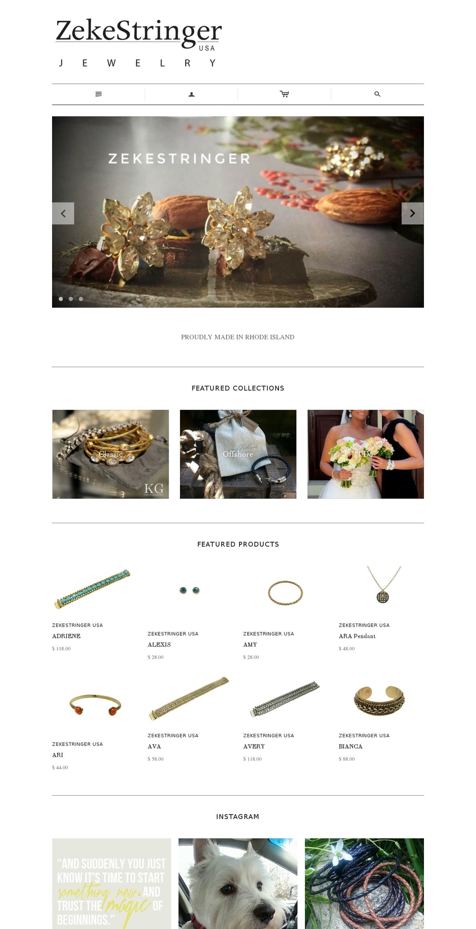 zekestringerusa.com shopify website screenshot