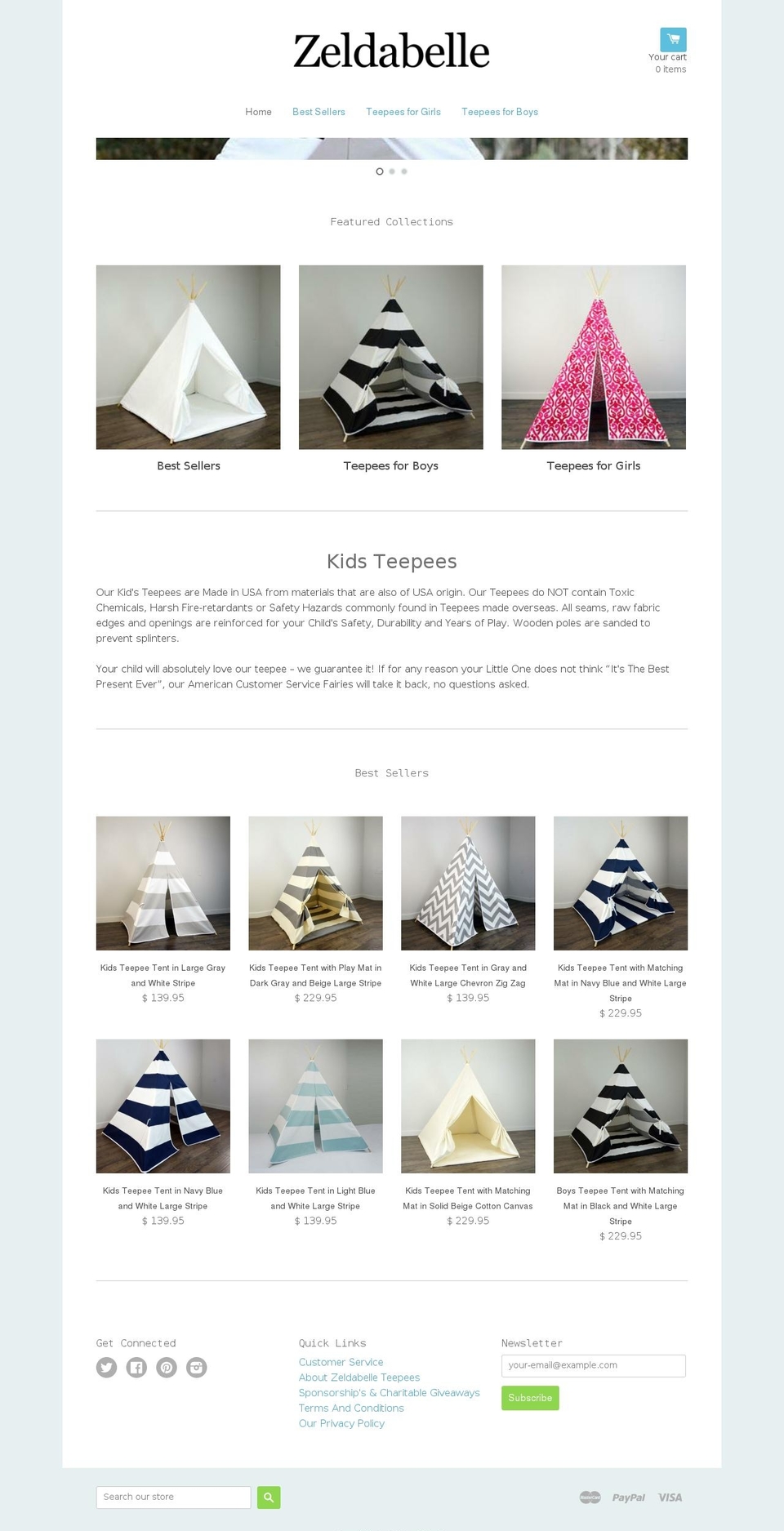 zeldabelle.com shopify website screenshot