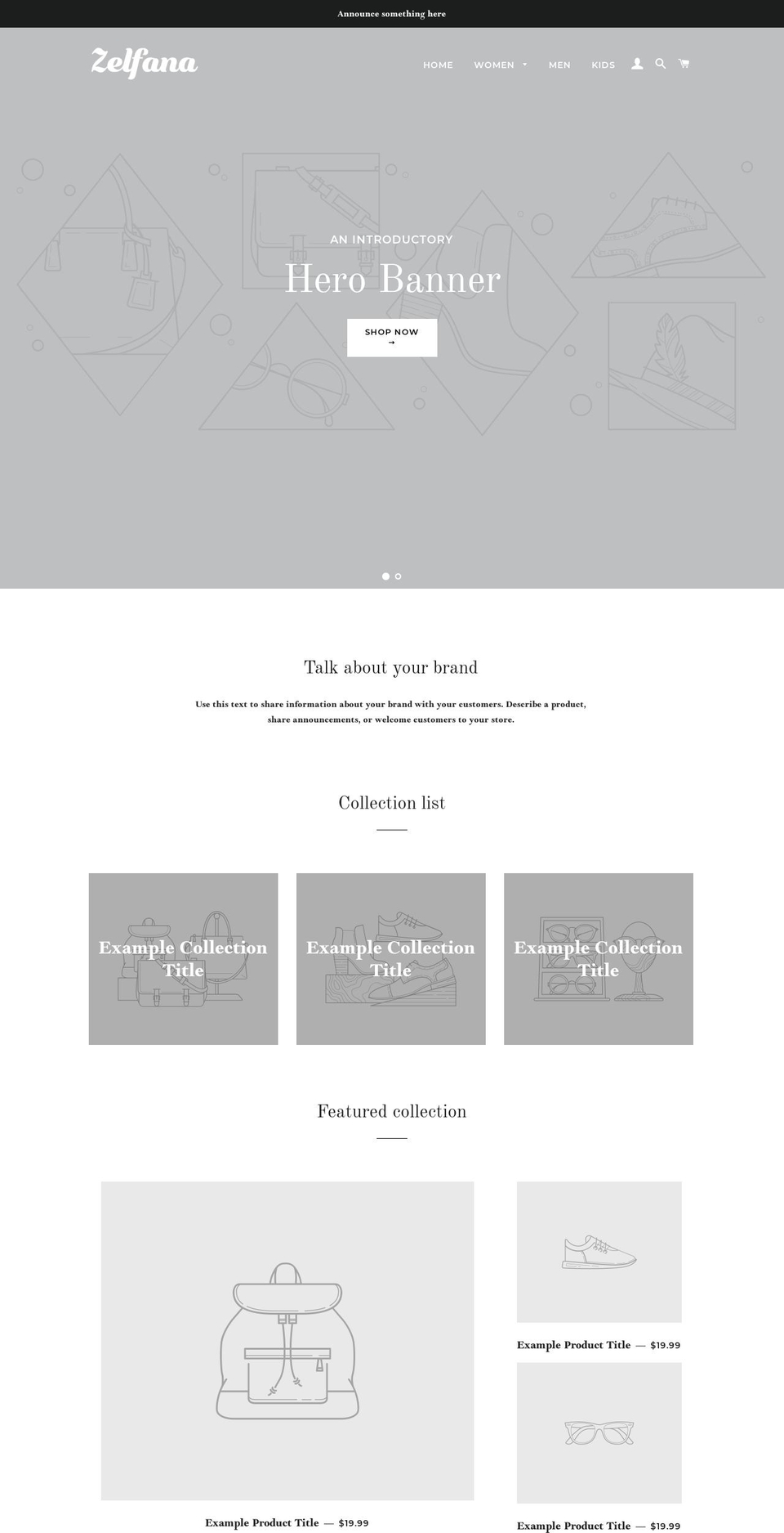 zelfana.com — Shopify storefront screenshot