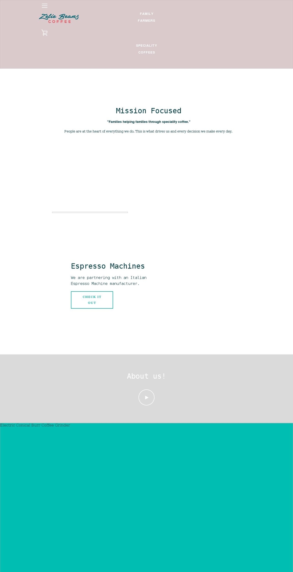 zeliebeanscoffee.com shopify website screenshot