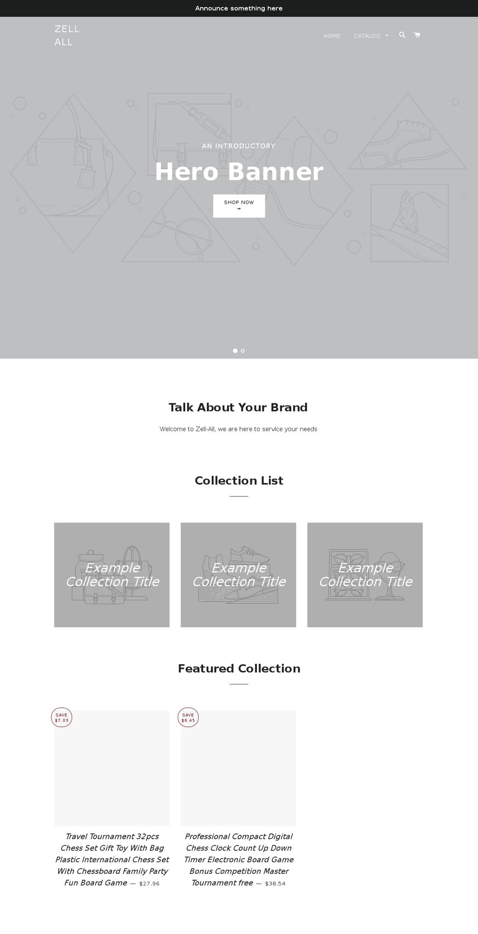 zell-all.com — Shopify storefront screenshot