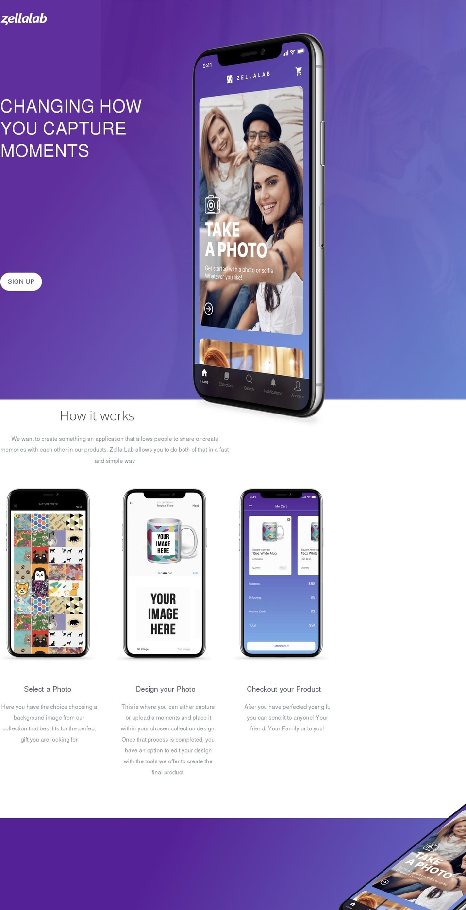 zellalab.com shopify website screenshot