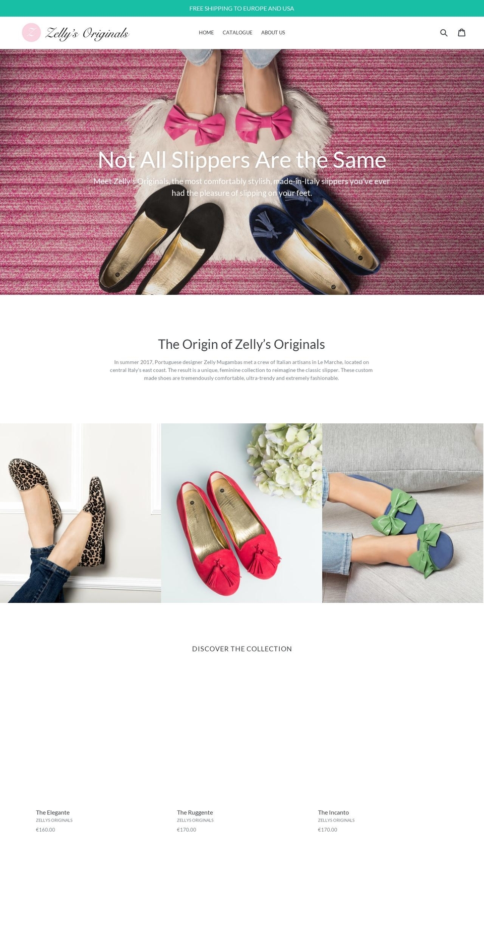 zellysoriginals.com — Shopify storefront screenshot
