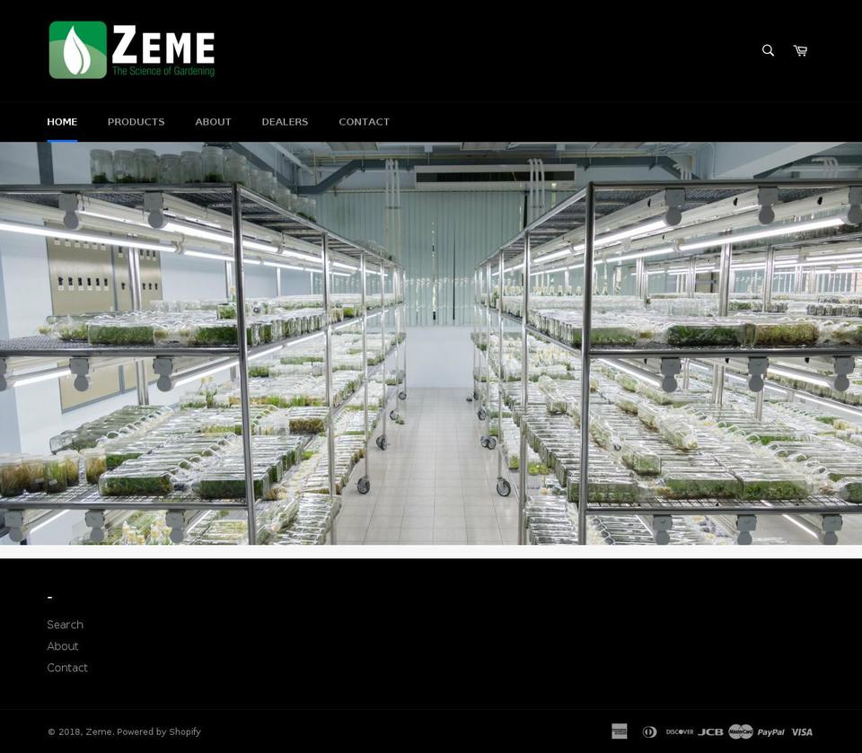 zemeproducts.com — Shopify storefront screenshot