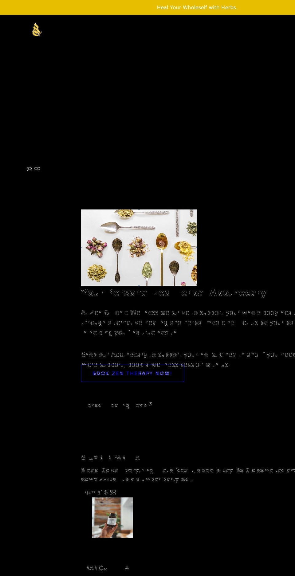 zen-and-tonic.myshopify.com shopify website screenshot