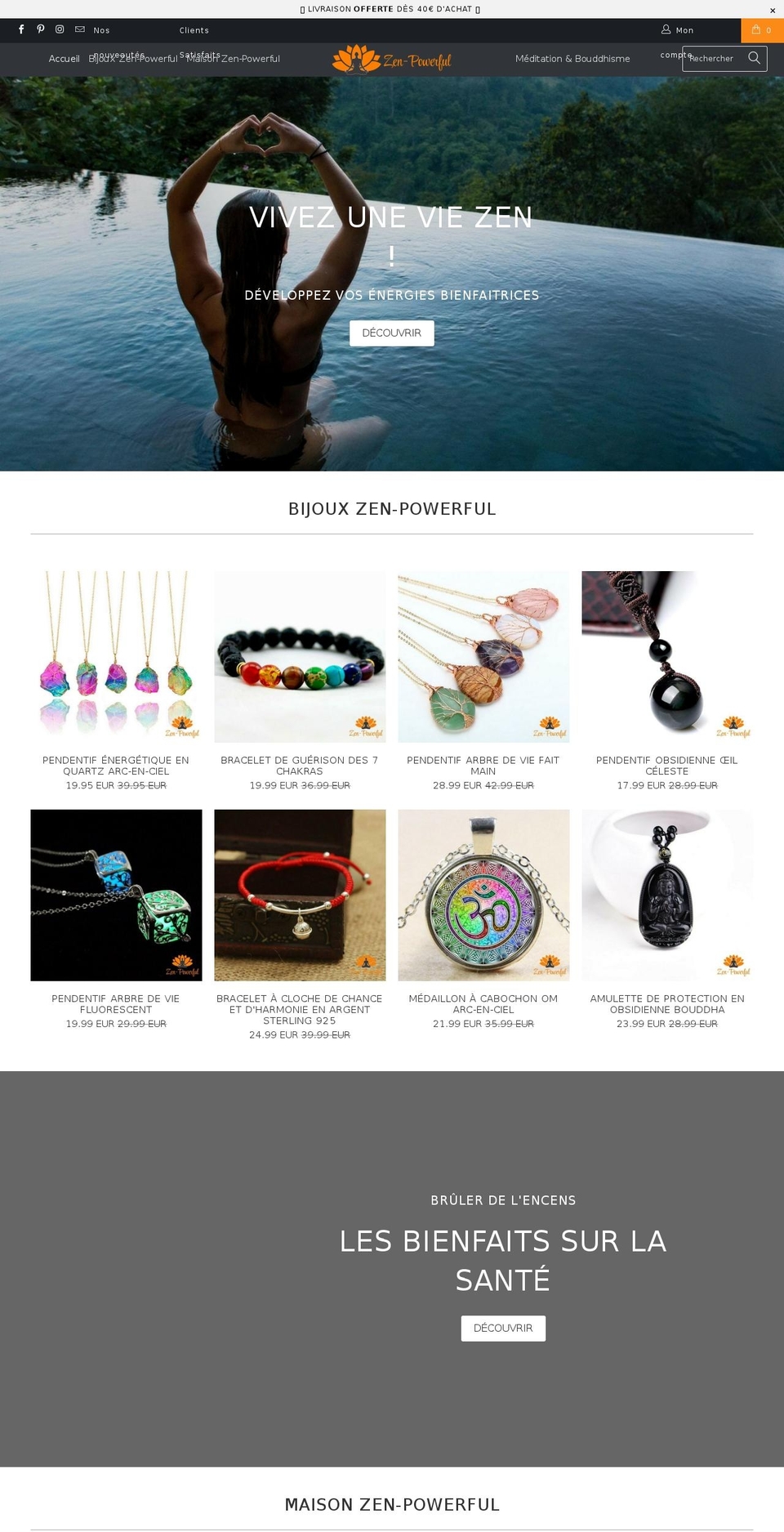 zen-powerful.com — Shopify storefront screenshot