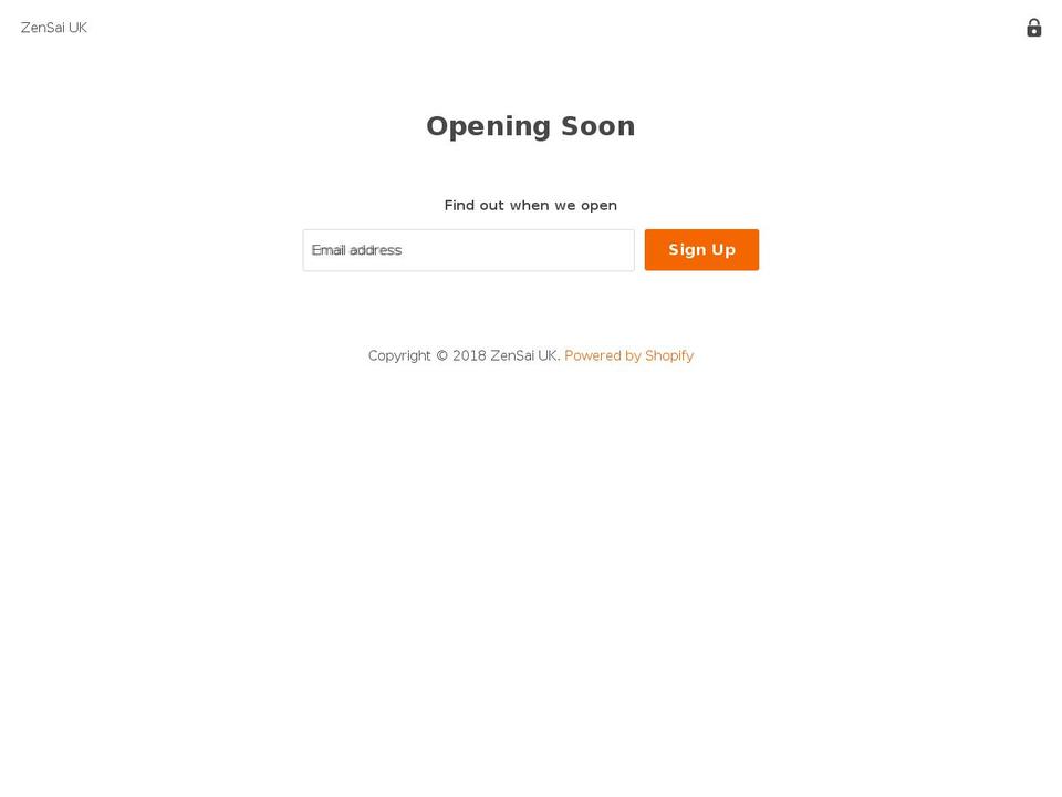 zen2sai.com — Shopify storefront screenshot