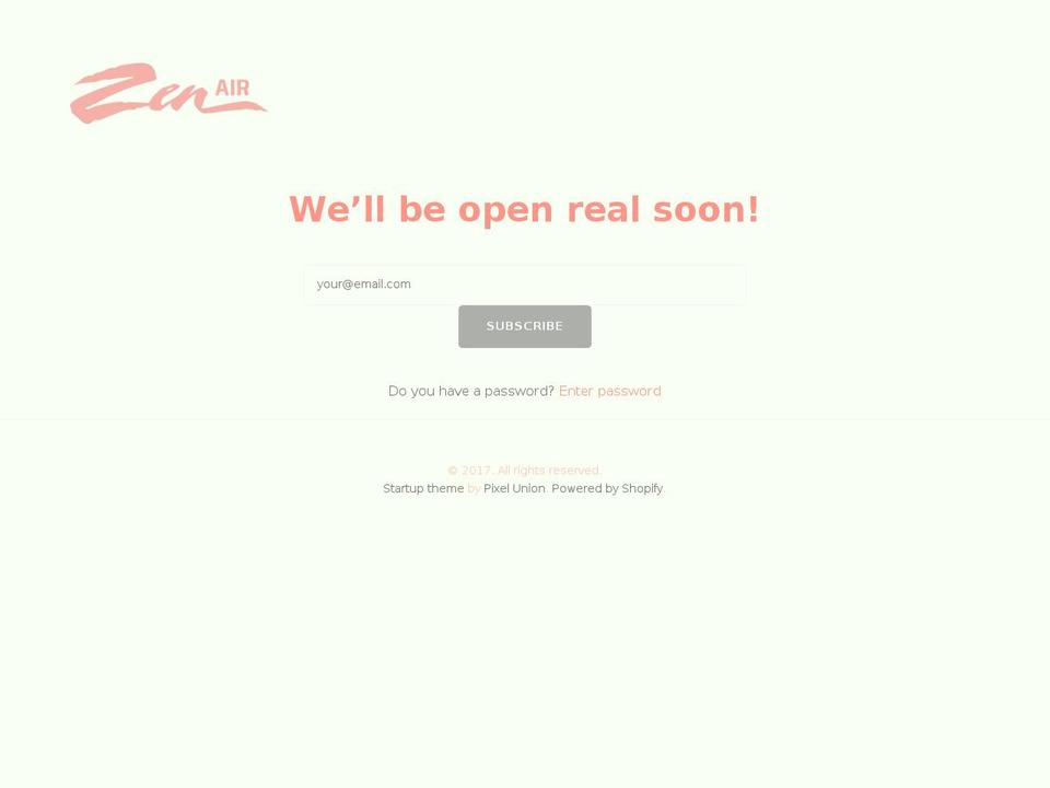 zenair.net shopify website screenshot