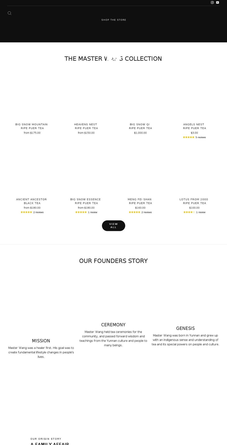 zenandtea.com shopify website screenshot