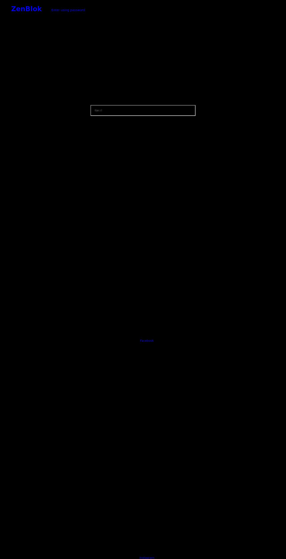 zenblok.com shopify website screenshot