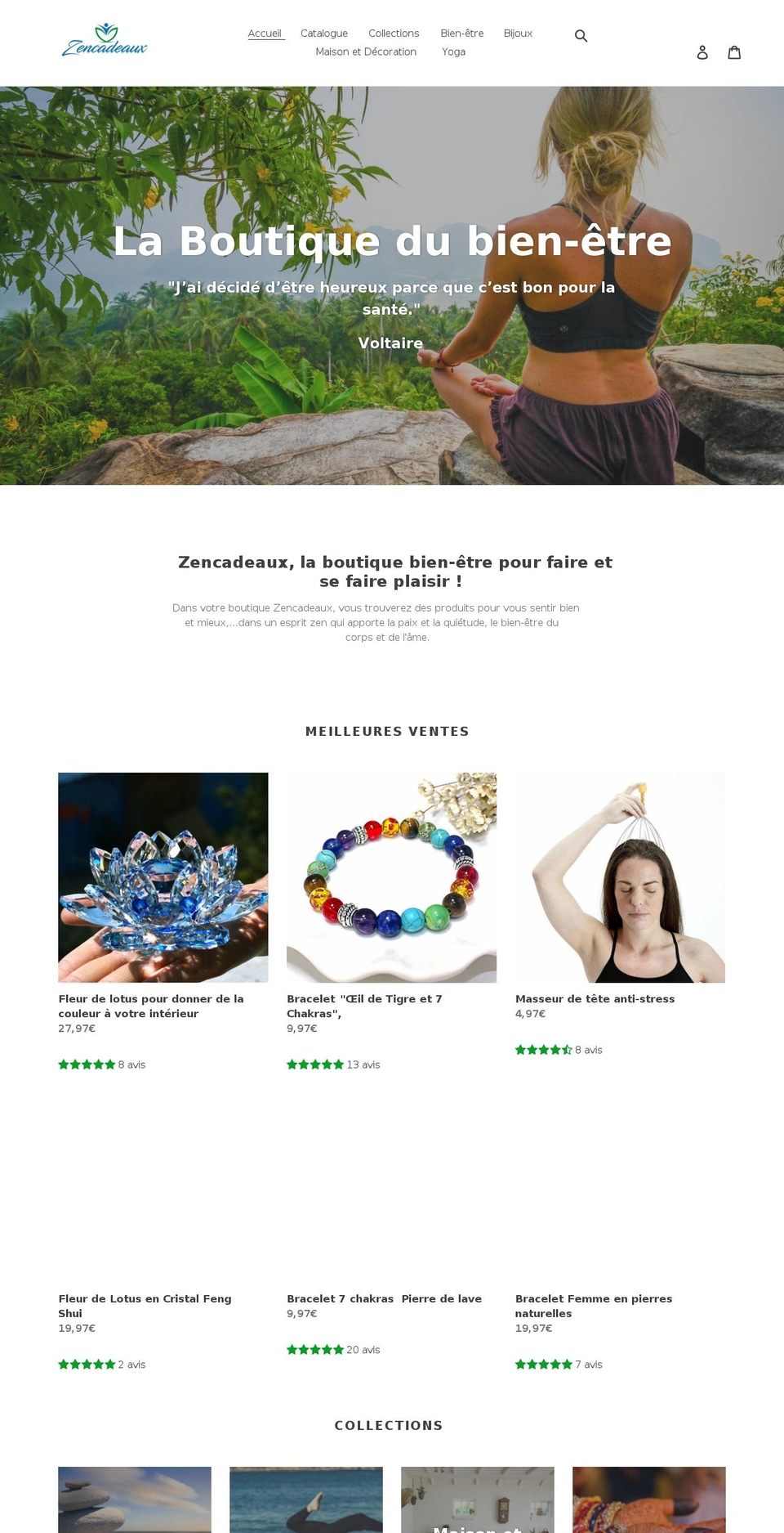 zencadeaux.com — Shopify storefront screenshot