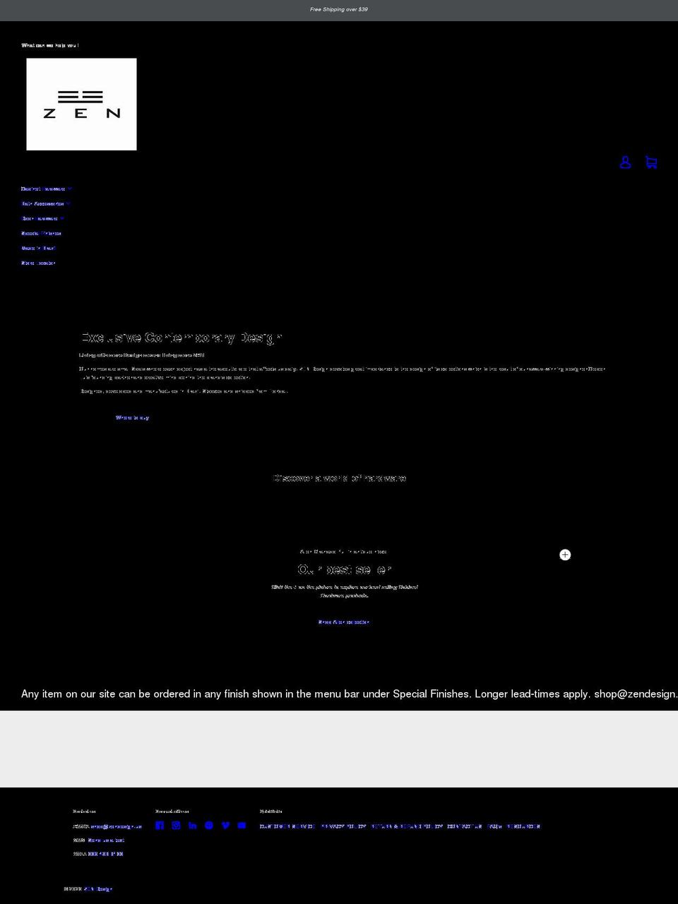 zendesign.us shopify website screenshot