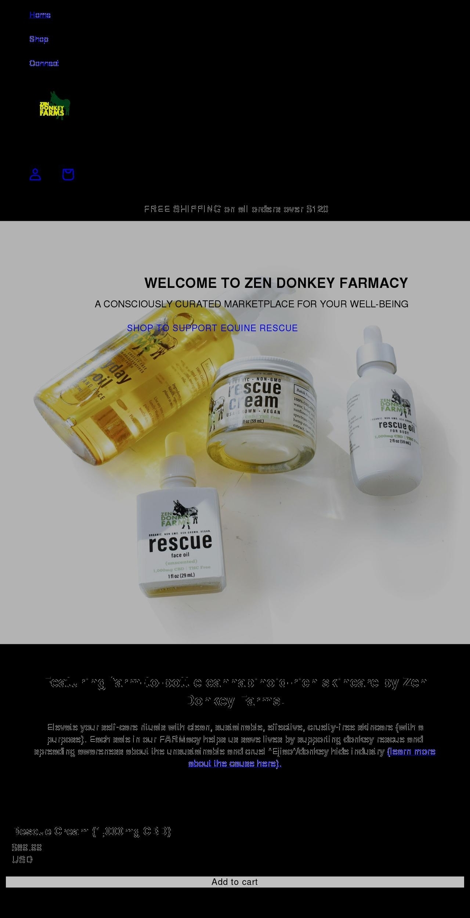 zendonkeyfarmacy.com shopify website screenshot