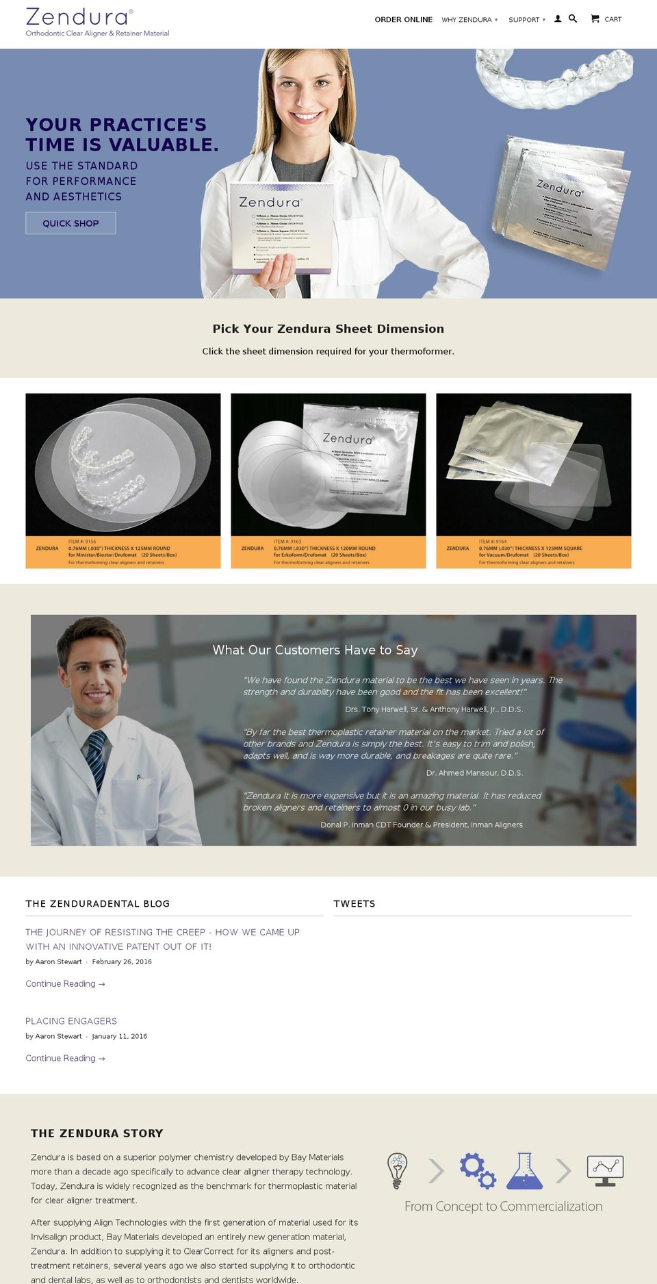 zenduradental.com shopify website screenshot