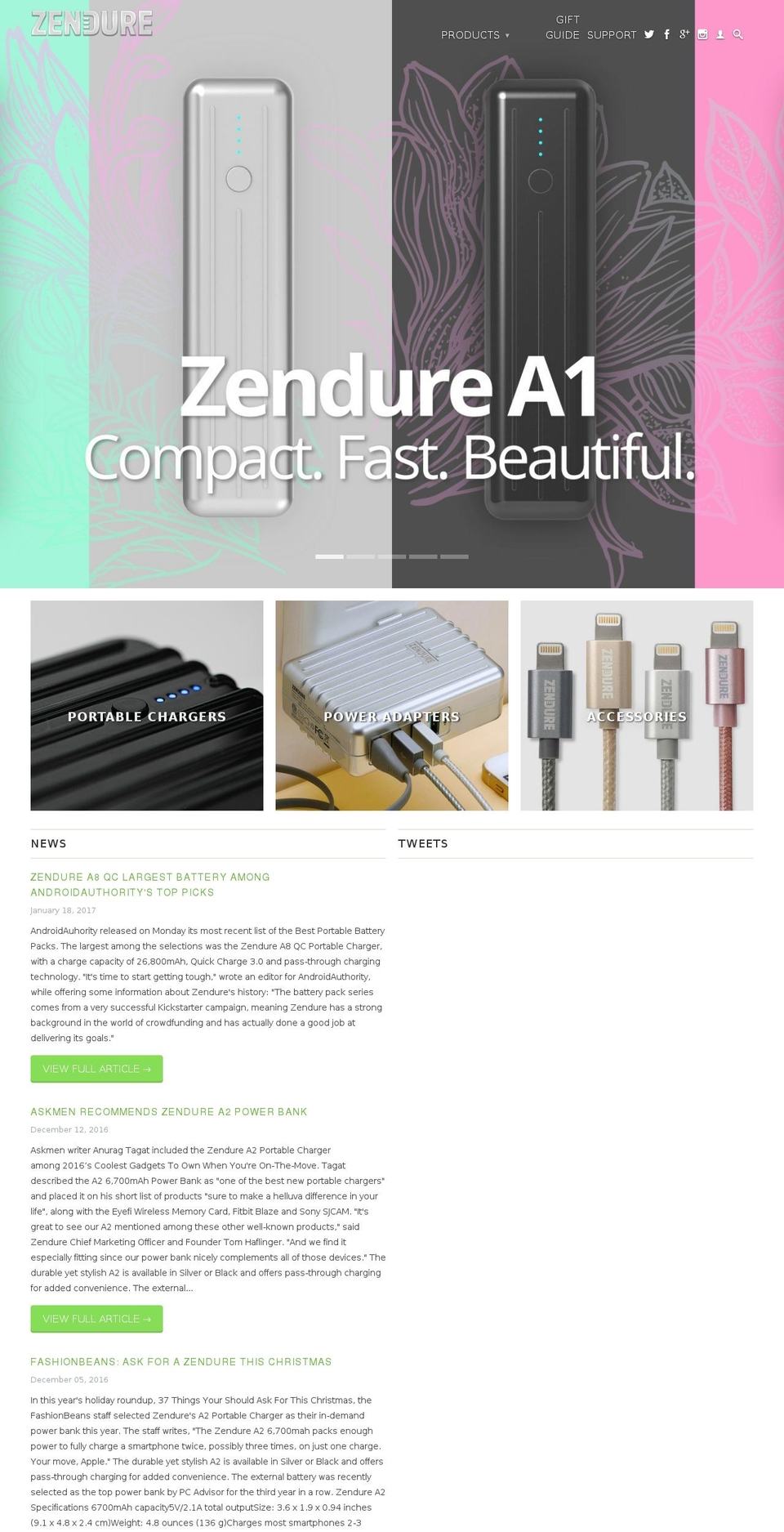 zendure.com shopify website screenshot