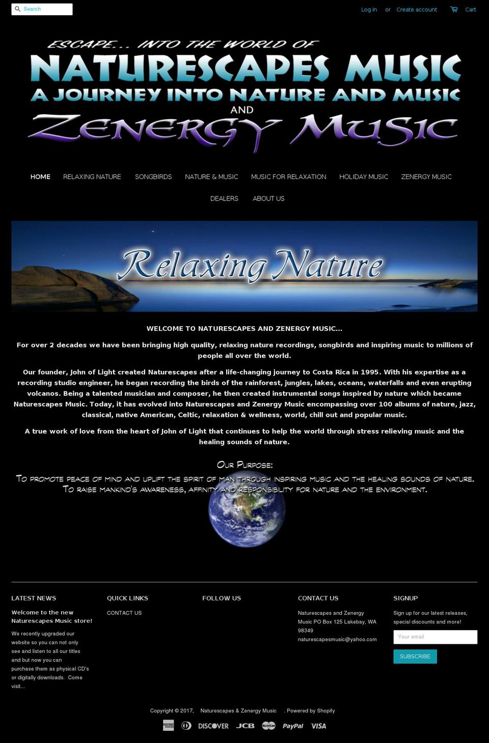 zenergymusic.com shopify website screenshot
